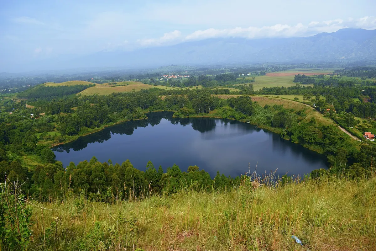 Crater lake near Fort Portal
